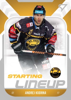 Andrej Kudrna Litvinov Tipsport ELH 2022/23 SportZoo 2. serie Starting LINEUP #SL-78